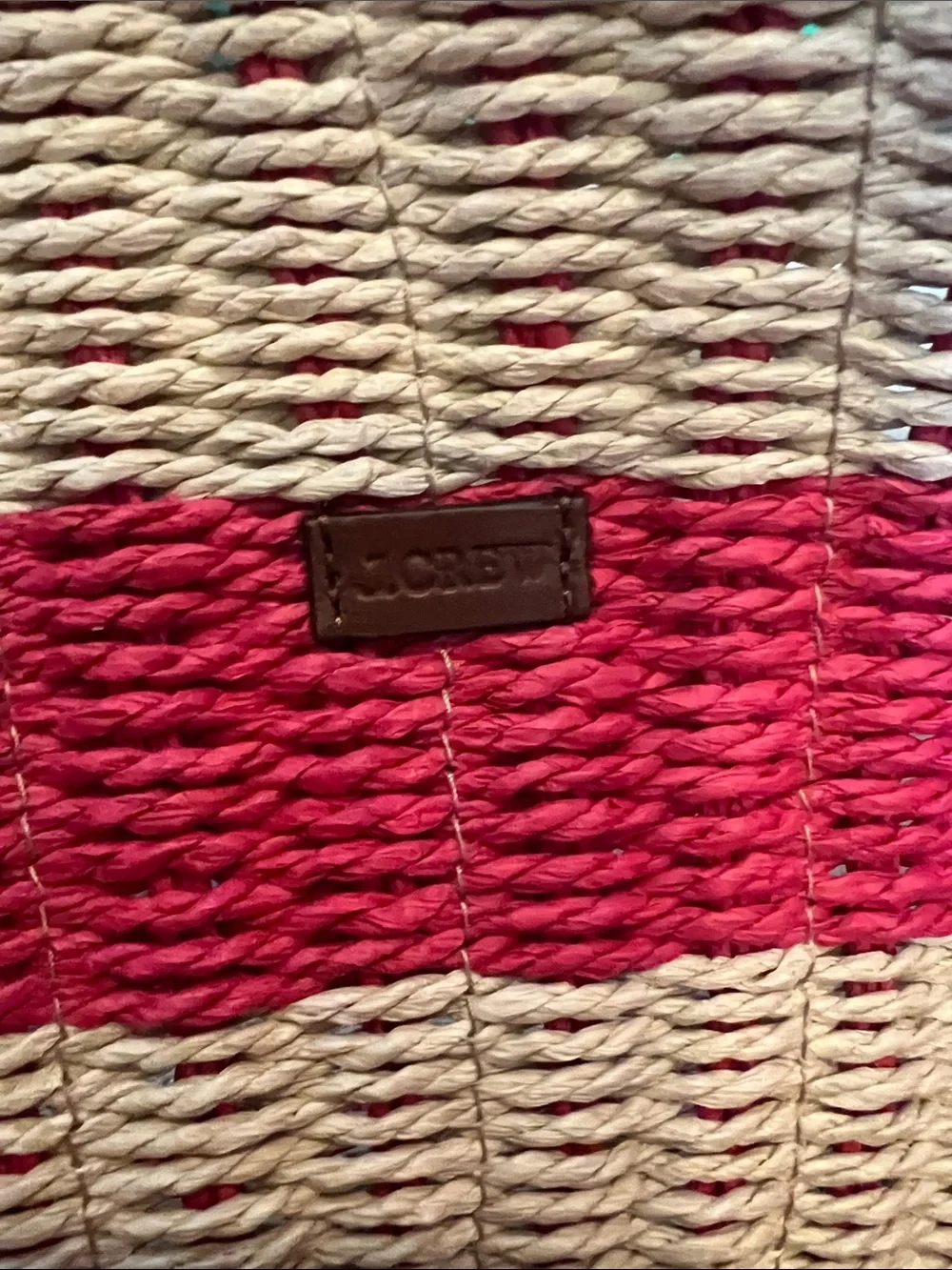 Jcrew Como Woven Tote Bag